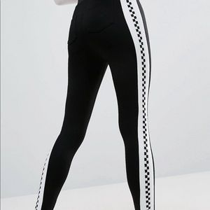 ASOS Racing Stripe Stretch Pants